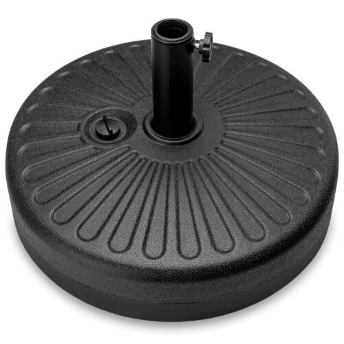 Plastic Patio Umbrella Base Pole Holder Accessory w/ Adjustable Knob - Lot 1100