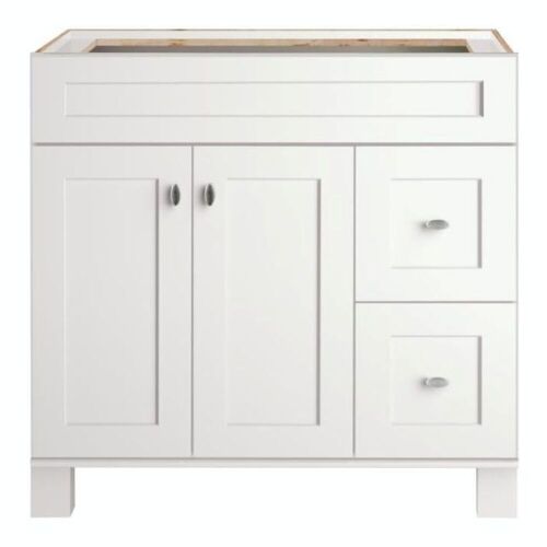 Diamond NOW  Palencia 36-in White Bathroom Vanity Cabinet - Lot 33
