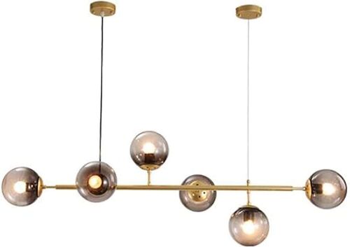 KCO Modern Long Glass Chandelier, E26 - Lot 904