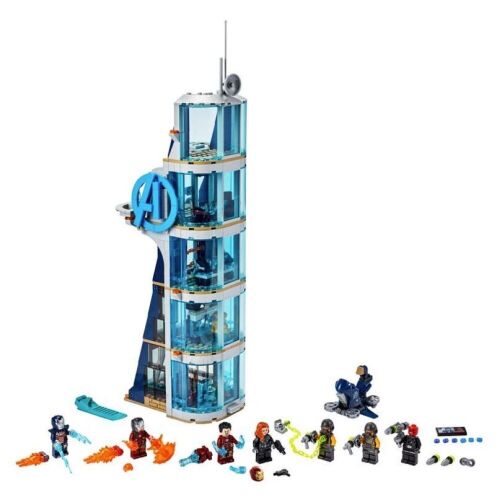 Lego Marvel Avengers: Avengers Tower Battle Collectible Building Toy w/ Superhero Minifigures 76166 - Lot 663