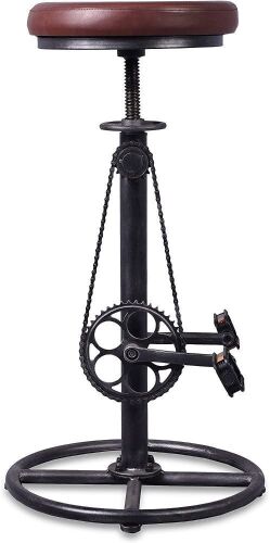 Rustic Swivel Bike Stool - Lot 215