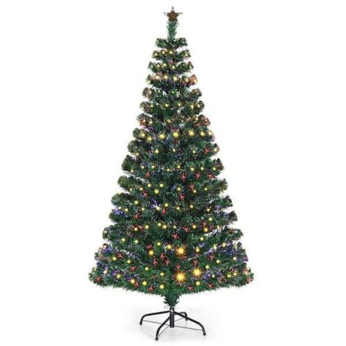Pre-Lit Fiber Optic Artificial Christmas Tree with LED Lights - Lot 1154