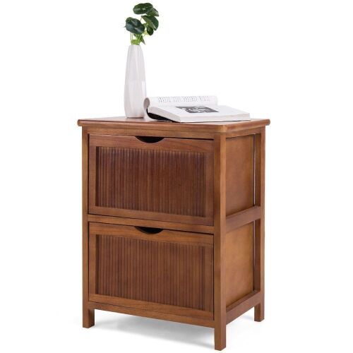 Solid Wood Nightstand - Lot 491