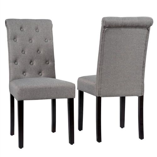 Set of (2) Tufted Dining Chairs - Lot 685