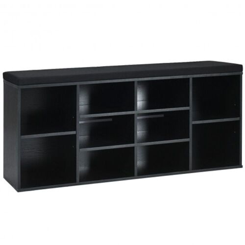 10-Cube Organizer Entryway with Padded Shoe Storage Bench - Lot 191