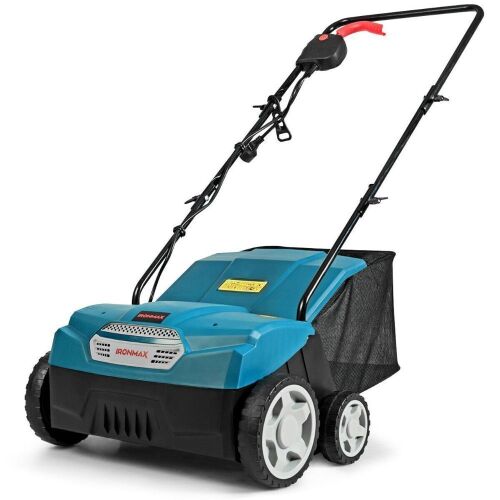 Electric Scarifier and Lawn Dethatcher with Collection Bag - 13in, 1400W - Lot 926