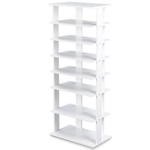 7-Tier Wooden Shoe Rack - 18x10.5x43.5in - Lot 573