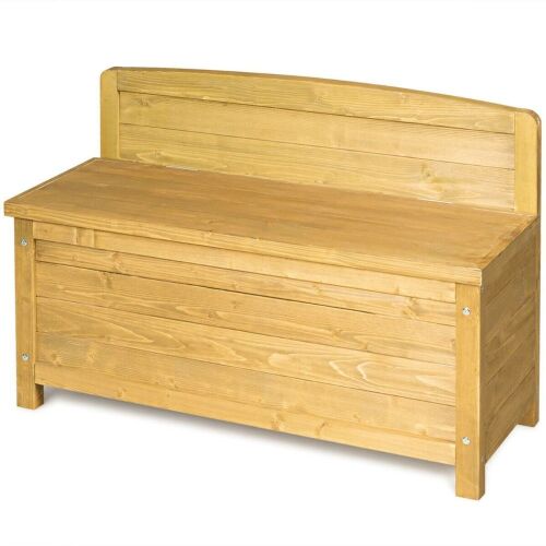 16.5 Gallon Wood Storage Bench - 35.5in - Lot 897