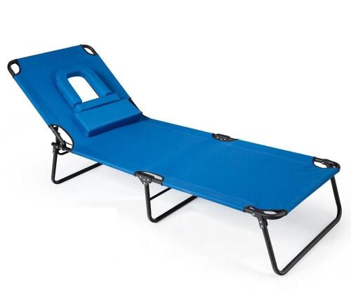 Folding Chaise Lounge Chair Bed - Lot 192