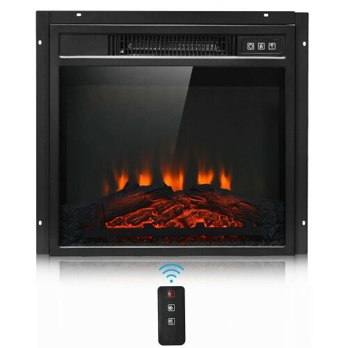 18in Electric Fireplace Freestanding & Wall-Mounted Heater - Lot 583