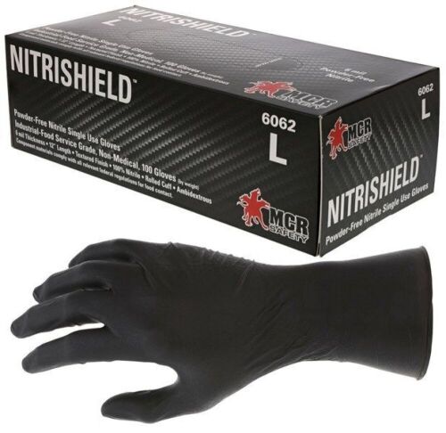 NitriShield Disposable Nitrile Gloves - 100 Pairs - Lot 244