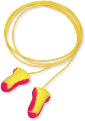 Laser Lite Corded Disposable Foam Earplugs - 100 pairs - Lot 744