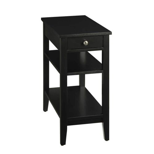 American Heritage 3-Tier End Table - Black - Lot 754