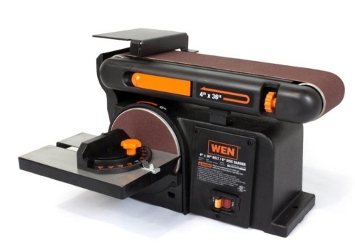 WEN 6502T 4.3-Amp 4 x 36 in. Belt and 6 in. Disc Sander with Cast Iron Base - Lot 25