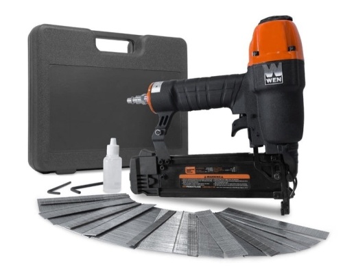 WEN 61723K 18-Gauge 3/8-Inch to 2-Inch Brad Nailer with Carrying Case and 2000 Nails - Lot 27