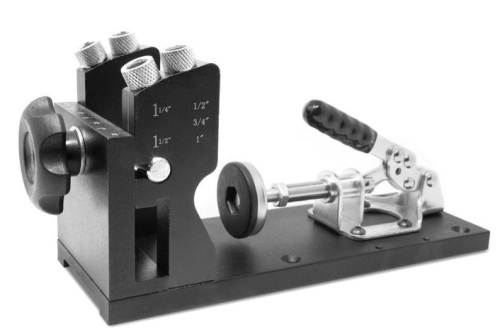 WEN WA1527 Metal Pocket Hole Jig Kit with L-Base, Step Drill Bit, and Self-Tapping Screws - Lot 36