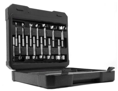 WEN FB5114 14-Piece Forstner Bit Set with Carrying Case - Lot 95