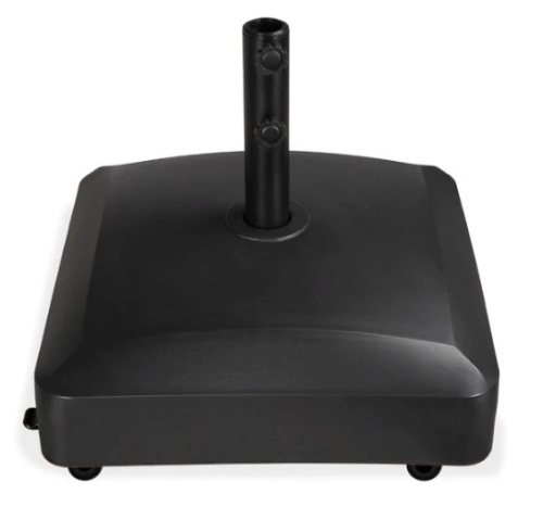 Fillable Mobile Umbrella Base Stand w/ 4 Wheels, 2 Locks, 137lb Capacity, Appears New - Lot 166