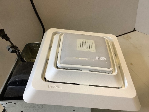 Broan SPL80L 80CFM Ventillation Fan with Speaker and LED Light, Appears New, Powers On - Lot 263