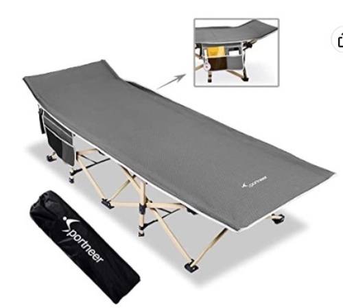Sportneer Cot Sleeping Cot Max Load 450 LBS, Appears New - Lot 369