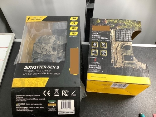 Lot of (2) Trail Cam, Untested, Ecommerce Return - Lot 397