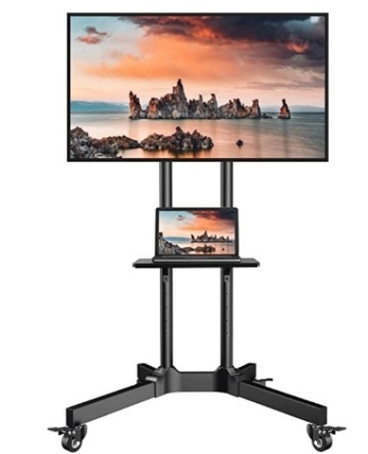 Mobile TV Cart with Wheels for 32-85 Inch Flat Curved Screen, Appears New - Lot 429