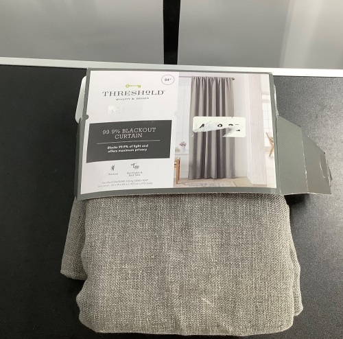 Threshold 84" Blackout Curtain, Appears New - Lot 474