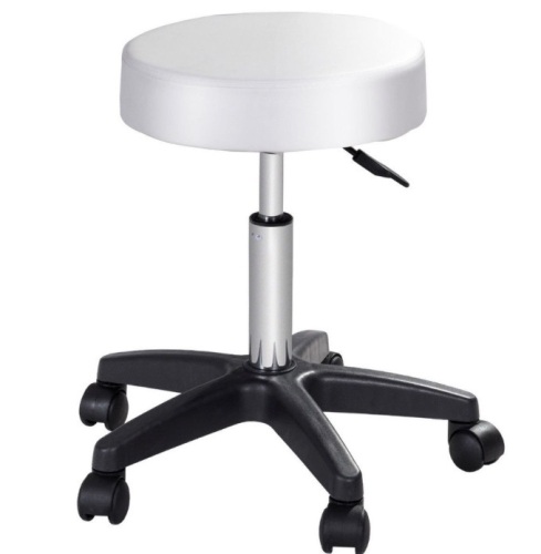 1 Pc Adjustable Hydraulic Rolling Swivel Massage Spa Bar Stool-White, Appears New - Lot 477
