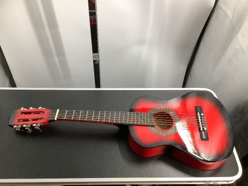 30 Inch Classical Acoustic Guitar Starter Kit, Cracked behind Fret Board, Ecommerce Return - Lot 238