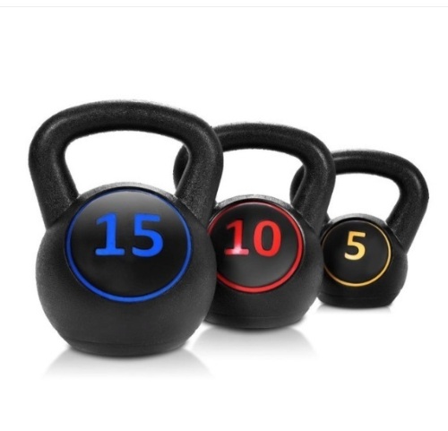 3 Pcs 5 10 15Lbs Kettlebell Kettle Bell Weight Set, Appears New, Retail $67.62 - Lot 515