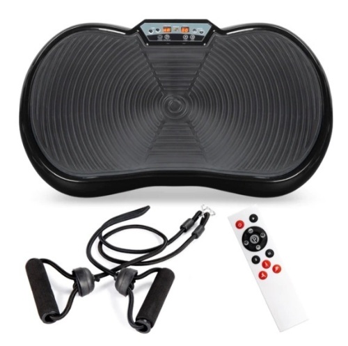 Vibration Plate Exercise Machine Full Body Fitness Platform w/ Bands, Appears New - Lot 260