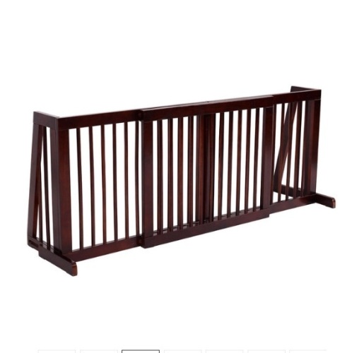Folding Adjustable Free Standing 3 Panel Wood Fence, Appears New, Retail $178.02 - Lot 491