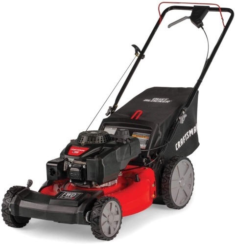 Craftsman M215 159cc 21" 3-in-1 High-Wheeled FWD Self-Propelled Gas Powered Lawn Mower with Bagger - Appears New - Lot 16