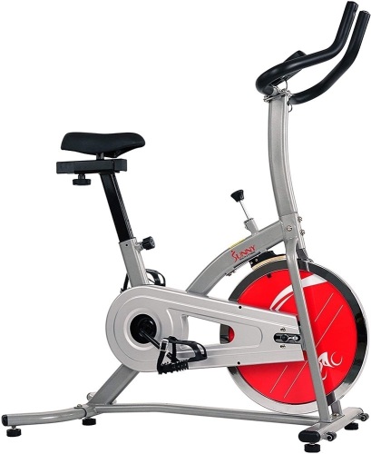 Sunny Health & Fitness Indoor Exercise Stationary Bike with Digital Monitor, 22 LB Chromed Flywheel - Appears New - Lot 51