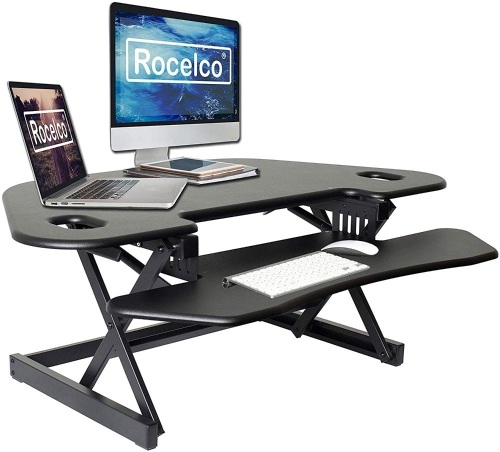 Rocelco 46" Height Adjustable Corner Standing Desk - Appears New - Lot 66
