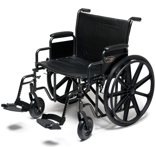 Graham-Field Everest & Jennings Traveler HD Wheelchair, Detachable Desk Arms & Swingaway Footrests, 20" Seat - Appears New - Lot 70