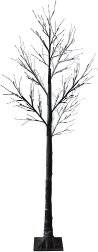 Jaymark PreLit 7' Snowy Effect Artifical Tree, Warm White LEDs - Appears New  - Lot 174