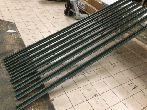 Lot of (8) New 8 ft. U-Channel Steel Street Sign Posts - Lot 237