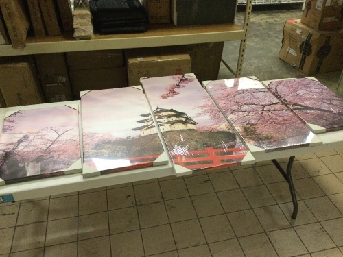 Large 5-Panel Canvas Wall Art. NEW - Lot 242