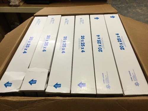 Lot of (6) 20x25x4 Furnace Filters - Lot 280