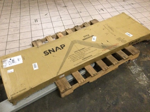 SNAP King Size Bed Frame in Speckled Pewter - Lot 292