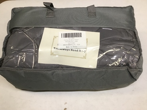 Finslep 15lb Weighted Blanket, King Size 80" x 87", Grey - Appears New - Lot 302