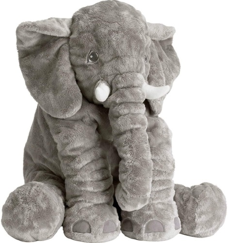 Elephant Plush Stuffed Animal, 24", Grey - Appears New  - Lot 412