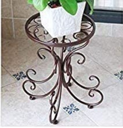 SM-T Wrought Iron Plant Stand, Brown - Appears New - Lot 446