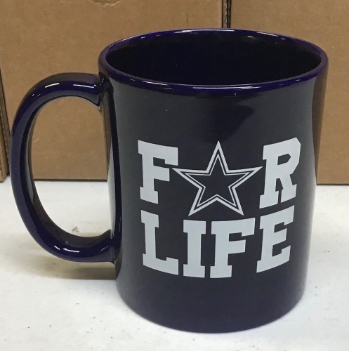 Lot of (6) Dallas Cowboys "For Life" Mugs - NEW - Lot 470