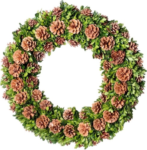 22" All-Season Wreath with Pinecones - Appears New  - Lot 473
