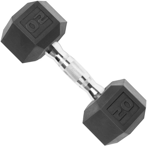Pair of CAP Barbell Coated Hex Dumbbell Weights, 20lb - NEW - Lot 491