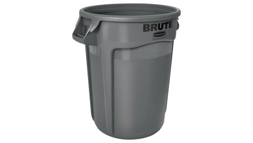 Lot of (3) Vented BRUTE 32 Gal Gray Trash Cans - NEW - Lot 498
