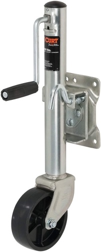 Curt Marine Boat Trailer Swivel Jack with 6" Caster Wheel, Supports up to 1200lbs, 11" Vertical Movement, Side-wind Handle - Appears New  - Lot 552