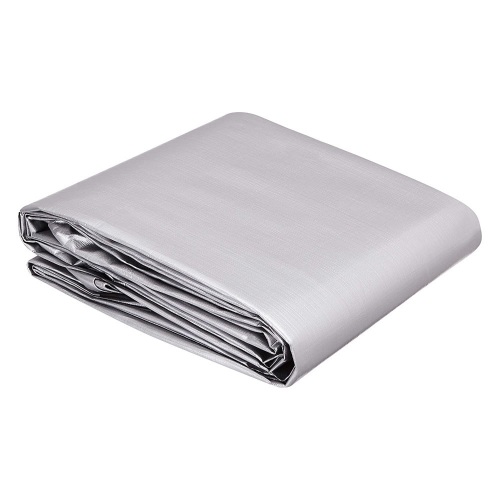 Amazon Commercial Multi Purpose Waterproof Poly Tarp Cover, 10' x 20', Silver/Black - Appears New - Lot 556